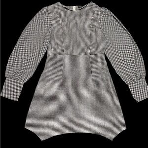 Black and White Gingham Dress